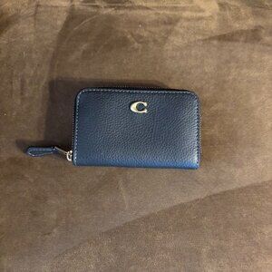 Coach Black Essential Small Zip Around Card Case